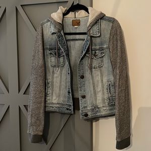EUC Denim / Sweatshirt Jacket